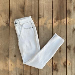 Blue Asphalt White Mid-Rise Jeans